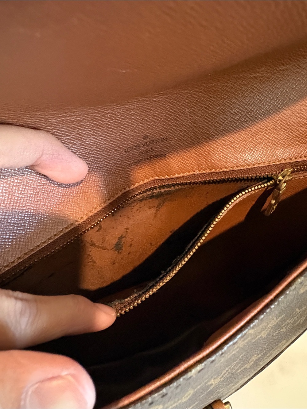 Louis Vuitton Monogram Canvas Crossbody Bag in Brown and Tan - Picture 9 of 16